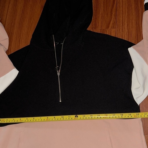 Zara track suit set 2 piece hoodie size S pants jogger size M pullon side stripe - Picture 4 of 15